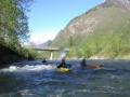 2.9km from Cama - By the bridge in Grono village (WW1-2), 800x600, 85 Kb