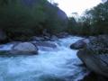 300m - Sorte - key place from bottom (see the triangular stone covered by water - it is higher water level, making this rabbit easier - WW4)., 800x600, 76 Kb